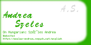 andrea szeles business card